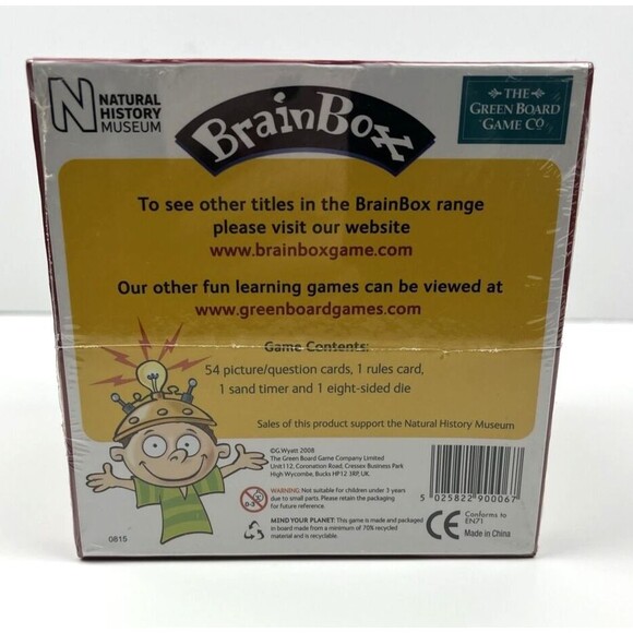 University Games BRAIN BOX The Green Board Game DINOSAURS 10 Minute Challenge - Picture 6 of 9